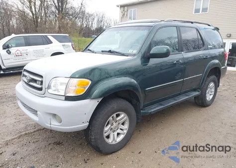 2001 Toyota Sequoia Limited V8 из США, поврежденный, VIN 5TDBT48AX1S018086